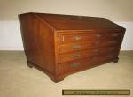 ANTIQUE MAHOGANY SLANT FRONT LARGE DESK, SECRETARY, 1940s for Sale