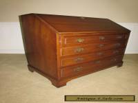 ANTIQUE MAHOGANY SLANT FRONT LARGE DESK, SECRETARY, 1940s