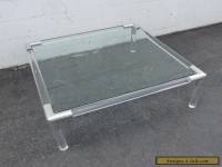 Mid-Century Modern Lucite and Glass-Top Coffee Table 7751