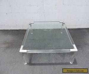 Item Mid-Century Modern Lucite and Glass-Top Coffee Table 7751 for Sale