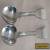 Antique Pair of Crested Sterling Silver Fiddleback Teaspoons London 1838 & 1841  for Sale