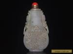 Exquisite China Masters Hand-carved old Emerald snuff bottle for Sale