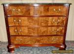 HEKMAN DRESSER Carved Mahogany 4 Drawer With Marble Top VINTAGE for Sale