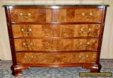 HEKMAN DRESSER Carved Mahogany 4 Drawer With Marble Top VINTAGE for Sale