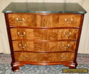 Item HEKMAN DRESSER Carved Mahogany 4 Drawer With Marble Top VINTAGE for Sale