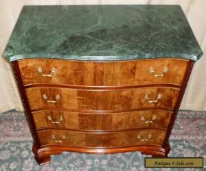 Item HEKMAN DRESSER Carved Mahogany 4 Drawer With Marble Top VINTAGE for Sale