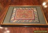 Framed Chinese Qing Dynasty Embroidered Panel.   for Sale