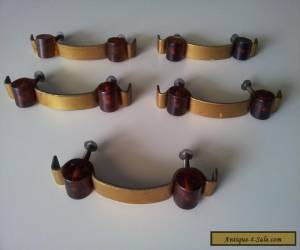 Item ART DECO Cabinet / Drawer Handles - Butterscotch and Bronze x 5 for Sale