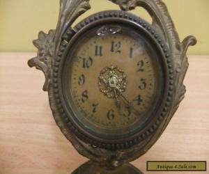 Item Vintage Brass Clock The Western Clock Mfg Co. La Salle, Illinois, USA for Sale