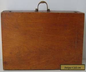 Item WOODEN CASE VINTAGE BOX + KEY  S.MAW & SONS for Sale