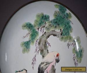 Item Early 20th C. Chinese Enamel over Bronze Plate for Sale