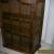 Antique/Vintage All Wood (Oak?) Large Curio Wall Display Cabinet for Sale