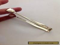 Reed & Barton Sterling silver sculture blunt end sugar tongs 923-12