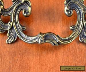 Item VINTAGE K-645 FRENCH PROVENCIAL Furniture Pulls KEELER BRASS C-C 3 1/2" for Sale