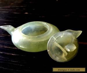 Item Mini Hand Made Jade Teapot for Sale