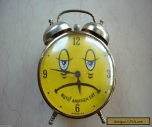 Item Very Cute, Nuts! Another Day Vintage USA Bedside Alarm Clock  for Sale