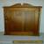 Antique Carved Wood Oak Wall Hanging Medicine Cabinet  for Sale