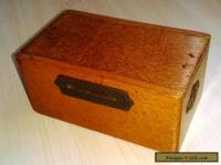 Charming Vintage Wooden Money Box.