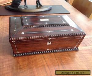 Beautiful Large Victorian Jewellery/ Sewing Box With Good Interior for Sale