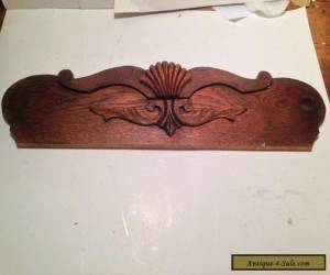 Pediment Solid Oak carved Furniture topper Very Beautiful Victorian Era  for Sale