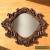 Antique Ornal Hanging Wood Wall Mirror for Sale