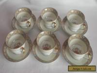 Set of 6 Cup and Saucers Noritake "Claire"s