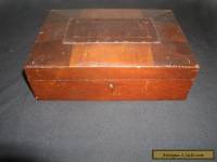 Old Vintage Antique Wood Wooden Sewing Jewelry or Document Box 