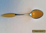 Vintage Frigast Denmark sterling silver with gold enamel demitasse spoon  for Sale