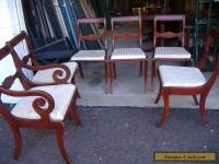 Set of 6 Mahogany Dining Chairs Vintage Antique Strawbridge Clothier