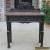 Antique English Dark Oak GOTHIC Sofa Entry Foyer Hall Table Desk w Drawer  for Sale