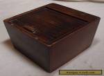 Vintage Tambour Mahogany Desk Top Filing Box - Customer Addresses / Index Cards for Sale