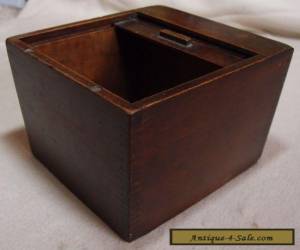 Item Vintage Tambour Mahogany Desk Top Filing Box - Customer Addresses / Index Cards for Sale