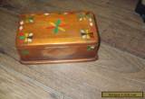 WOODEN BOX VINTAGE INLAID HANDMADE TRINKET  for Sale