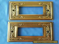 2 Switch Plate Cover Solid Brass  