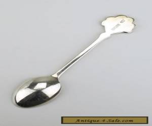 Item Sterling Silver and Enamel Shamrock Ireland Souvenir Spoon 1974 for Sale