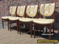 Vintage 1973  Mid Century Danish Modern Dining Table Chairs ~ Rosewood Teak?