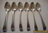 ANTIQUE GEORGIAN SILVER TEA SPOONS 1830s   X 6 for Sale