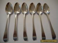 ANTIQUE GEORGIAN SILVER TEA SPOONS 1830s   X 6