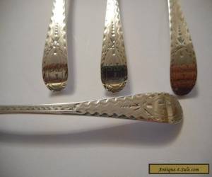 Item ANTIQUE GEORGIAN SILVER TEA SPOONS 1830s   X 6 for Sale