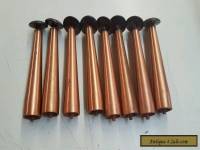 Set of 8 Copper Mid Century sofa or chair legs