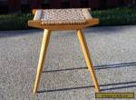 Vintage Mid Century Danish Modern Nevco Yugoslavia Rope Stool Wegner Moller for Sale