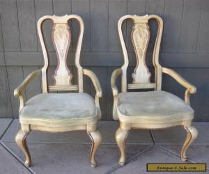 Item Pair of Georgian Style Tall Back Arm CHAIRS for Sale