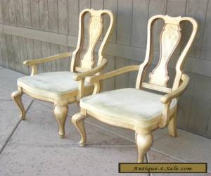 Item Pair of Georgian Style Tall Back Arm CHAIRS for Sale