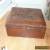ANTIQUE / VINTAGE WOODEN TABLE / JEWELLERY BOX WITH CARVED BIRDS DETAIL.  for Sale