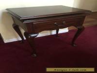 HENKEL HARRIS Mahogany Queen Anne Style End Side TV Table Swivel Top VINTAGE