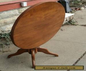 Item ANTIQUE VICTORIAN CHERRY TABLE TILT TOP MID 1800'S for Sale