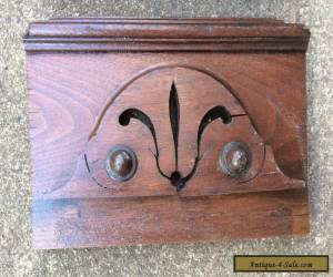 Item PAIR OF ORNATE CARVED WOOD PANELS WALNUT VICTORIAN for Sale