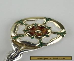 Item Sterling Silver and Enamel Tudor Rose England Souvenir Spoon 1971 for Sale