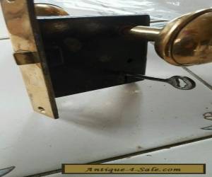 Item Antique mortise lock  (working skelton key ) for Sale