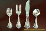 Wallace Sterling Grande Baroque 4 Piece Place Setting - Great Condition for Sale